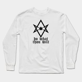 Do What Thou Wilt - Unicursal Hexagram Long Sleeve T-Shirt